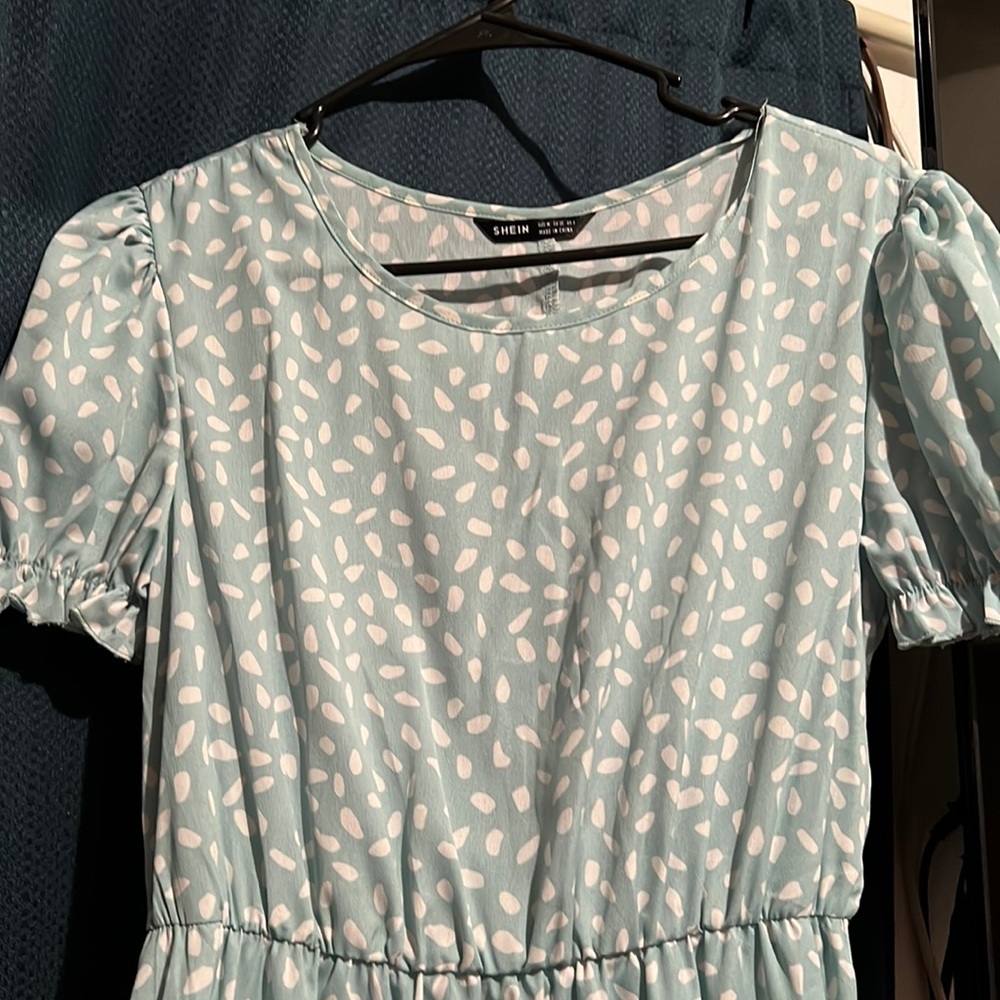 Mint green maxi dress